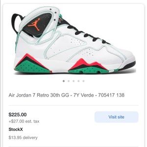 Air Jordan 7 retro - 7y-verde